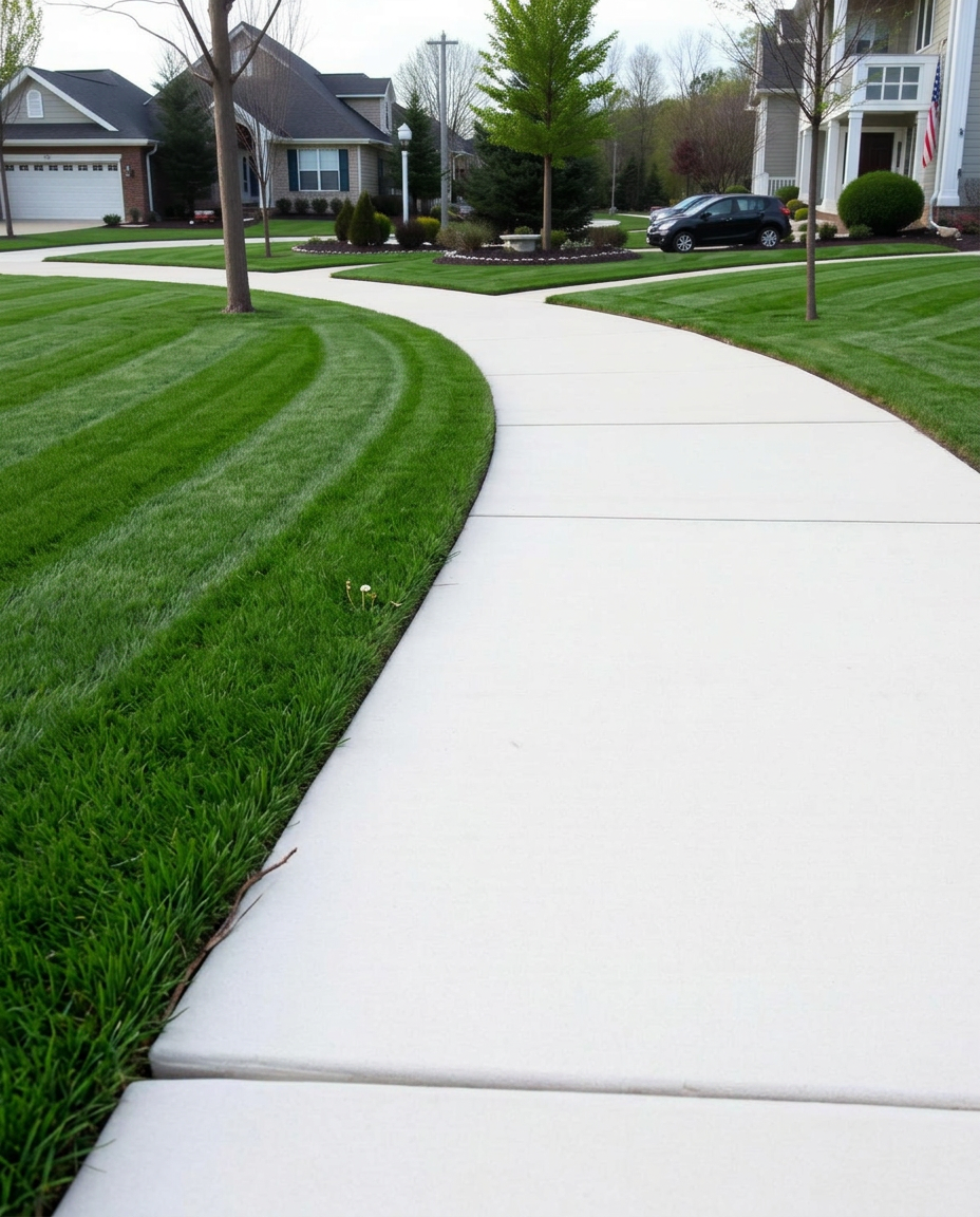 Razor-sharp sidewalk edging
